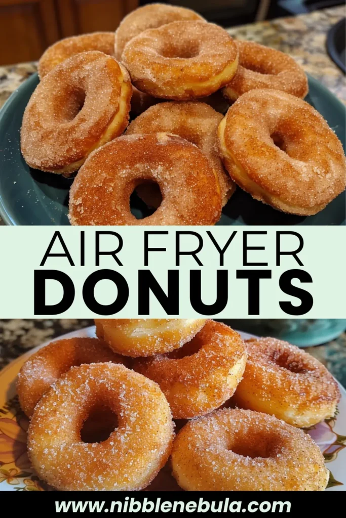 Easy homemade Air Fryer Donuts ready to serve