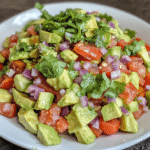 Avocado Pico de Gallo finished dish for recipe card