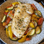 Baked Tilapia Bliss finished dish for recipe card