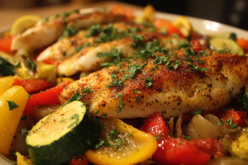 How to make Baked Tilapia Bliss — key cooking step