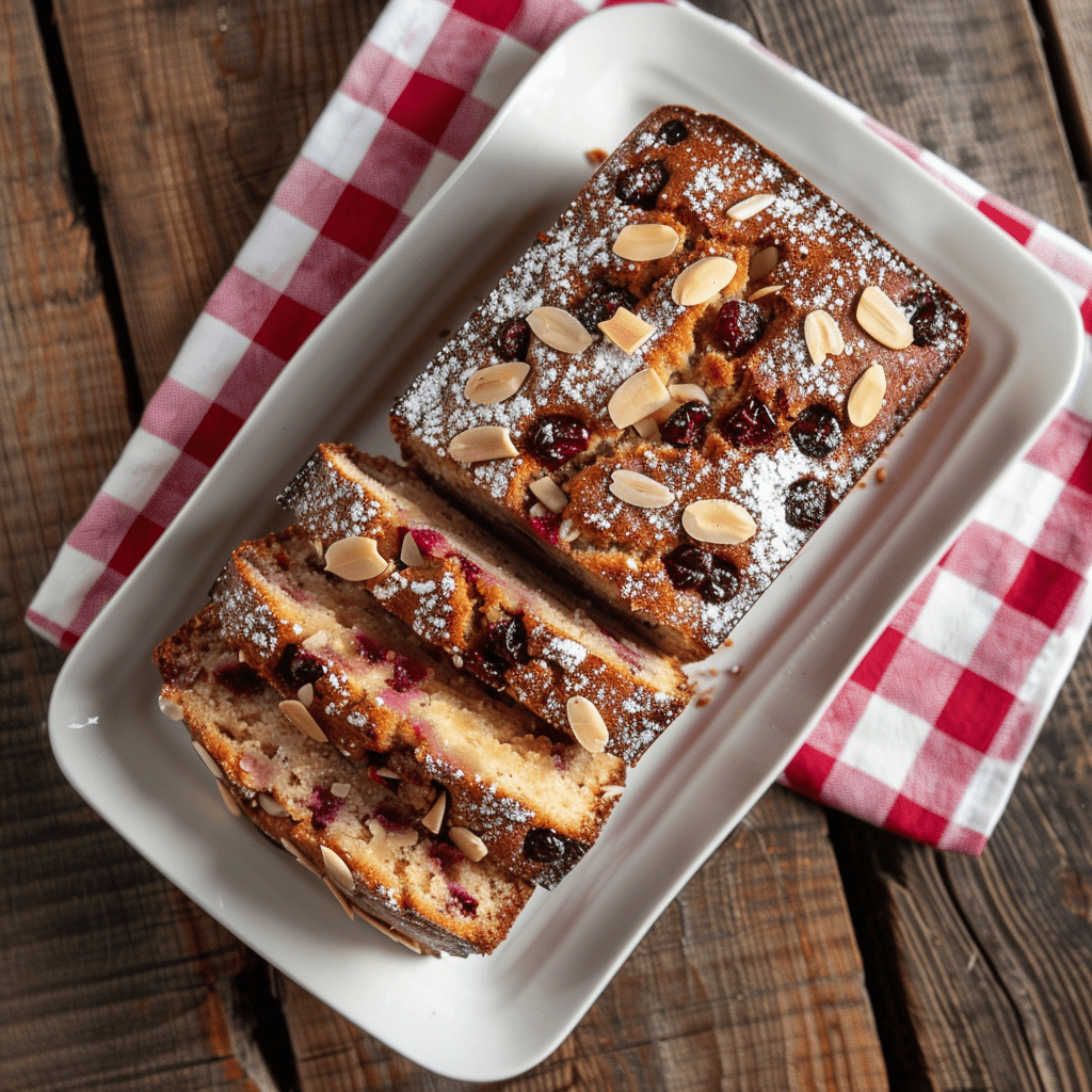 How to make Cherry Almond Loaf — key cooking step