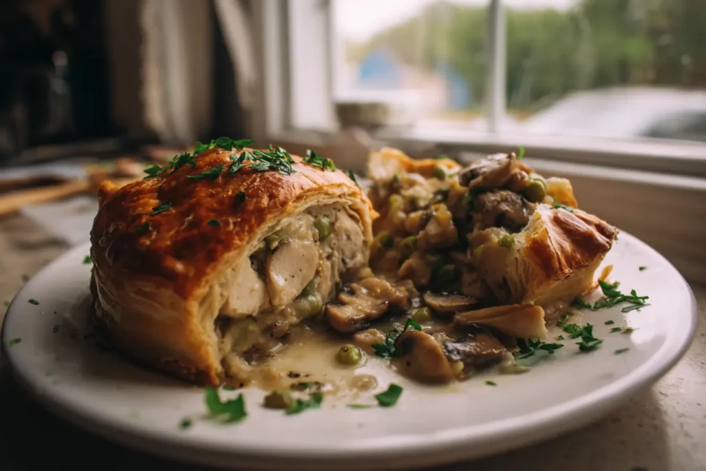 How to make Chicken Wellington — key cooking step