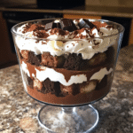 Chocolate Kahlua Trifle finished dish for recipe card