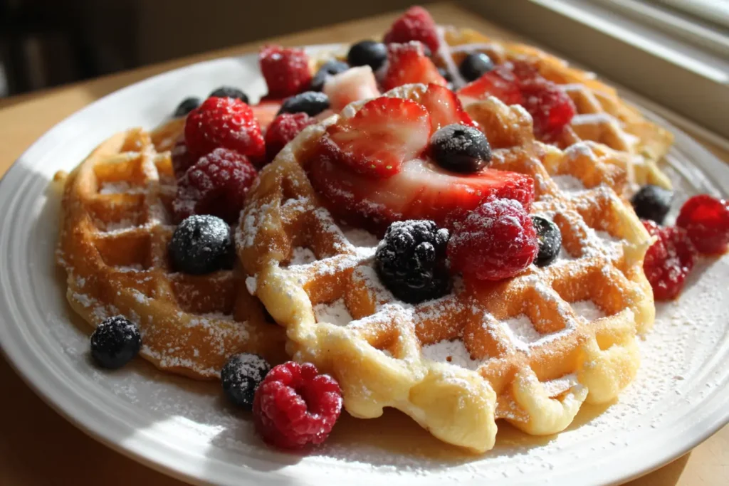 Cottage Cheese Waffles — chef-tested restaurant-quality photo