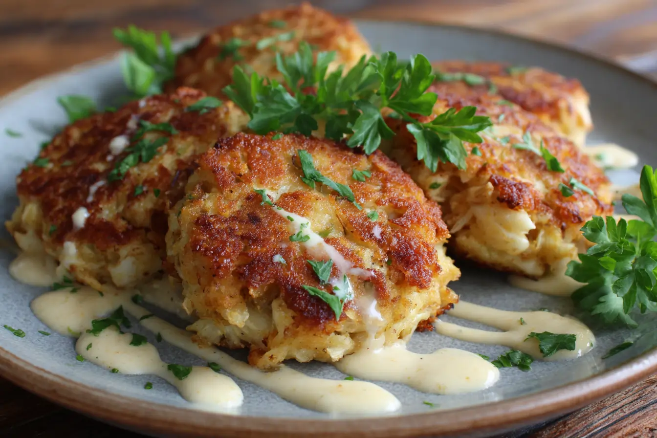 Crab Roe Crispy Rice Cake Easy Crispy Crab Cake - Superb 15-Minute Recipe