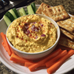 Deviled Egg Dip finished dish for recipe card