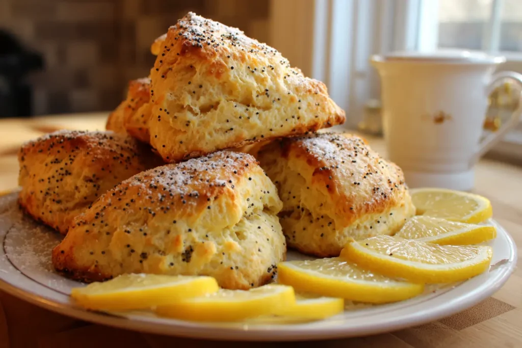 Lemon Poppyseed Scones — chef-tested restaurant-quality photo