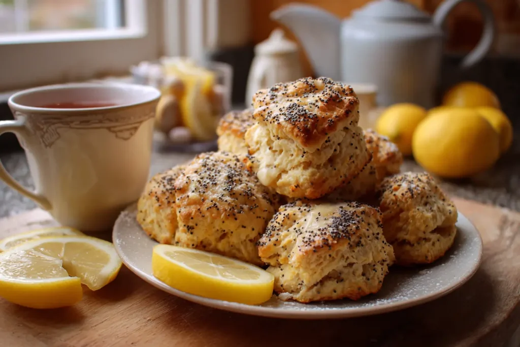 How to make Lemon Poppyseed Scones — key cooking step