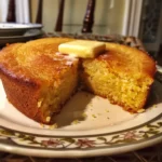 Moist Cornbread Recipe finished dish for recipe card