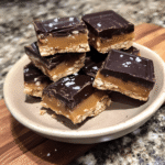 Protein Twix Bars finished dish for recipe card