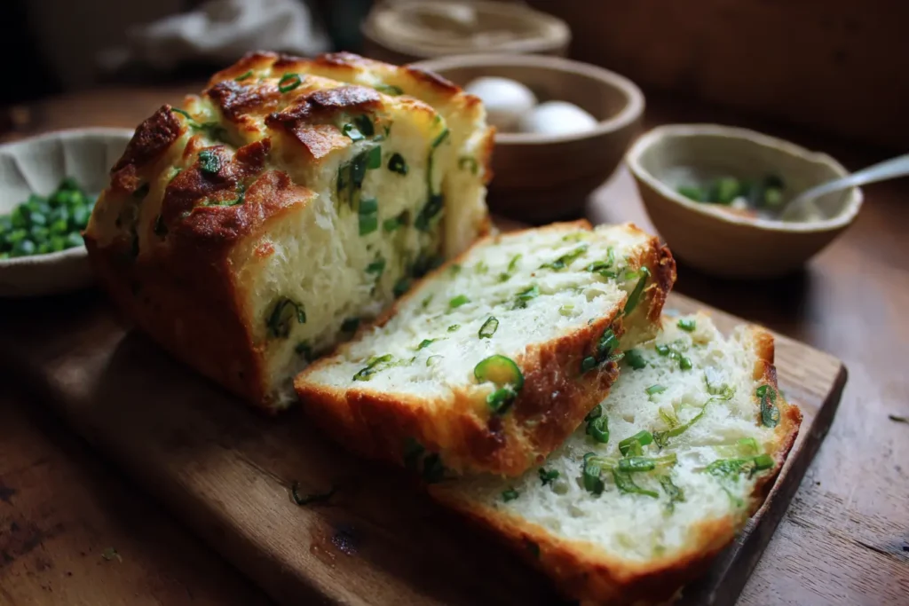 How to make Scallion Bread — key cooking step