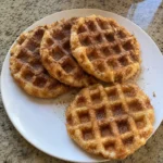 Easy Churoffles with crisp edges and cinnamon sugar
